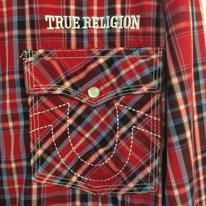 True Teligion western style  men’s shirt